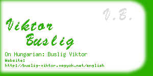 viktor buslig business card